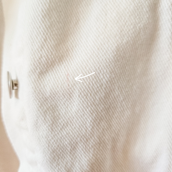 Faux Leather Fringe White Denim Oversized Cropped Boho Summer Festival Jacket - Picture 15 of 16